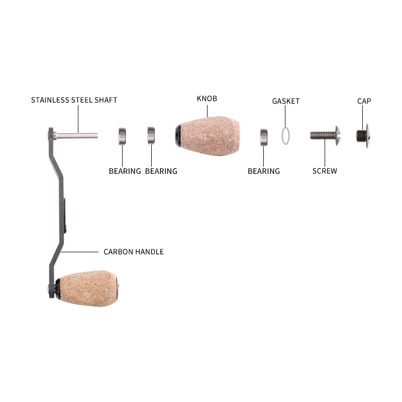 RUKE  Fishing Reel Handle Carb - огляд і ціна Daiwa Reel Bg