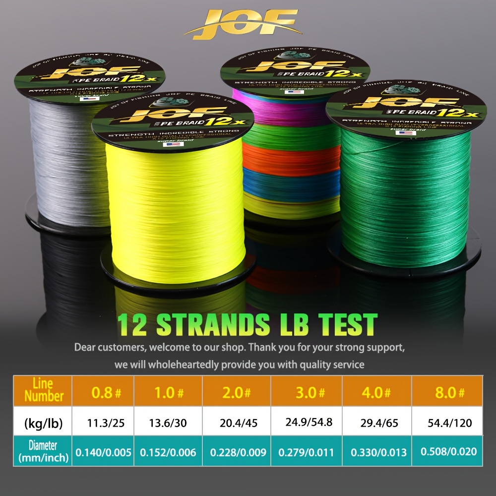 JOF 12 Strands Fishing Line 30 - огляд і ціна Fishing Equipment In Japanese