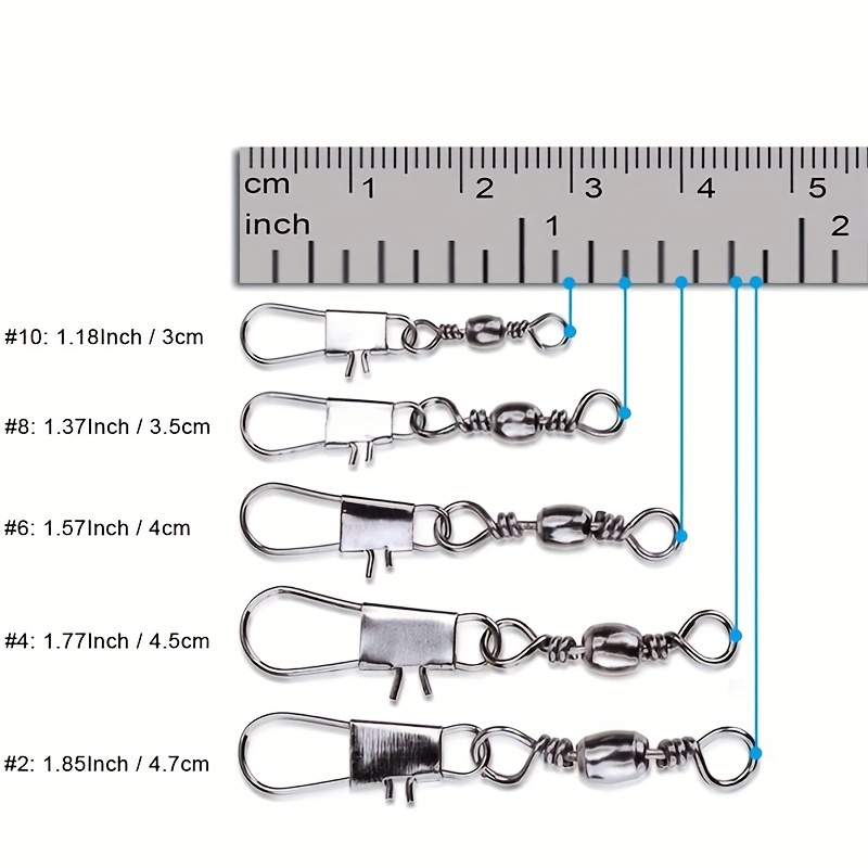 50/200pcs Barrel Snap Swivel F - огляд і ціна Ice Fishing Tip Up